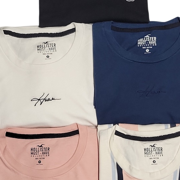 Men’s Hollister Co. multicoloured cotton t-shirts BUNDLE size Medium - Picture 7 of 7